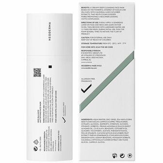 Neoderma Neo-Balance Mattifying Face Mask 50ml back