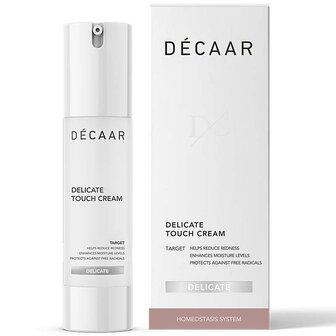 Decaar Delicate Touch Cream 50ml verpakking met product