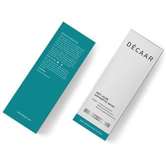 Decaar Anti-acne Antiseptic Masker 50ml verpakking voor en achter