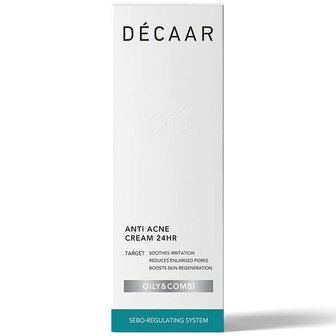 Decaar Anti Acne Cream 24hr 50ml verpakking