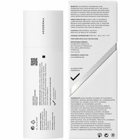 Neoderma Neo-Youth Instand Smoother Face Mask [back] 50ml