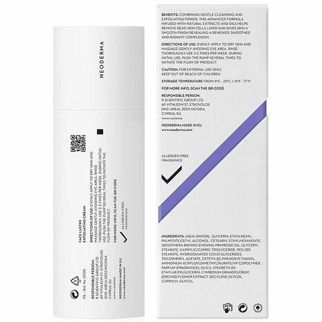 Neoderma Face Luster Exfoliating Cream 50ml [Back]