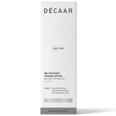 Decaar BB Oxygen Cream SPF50 Ivory verpakking