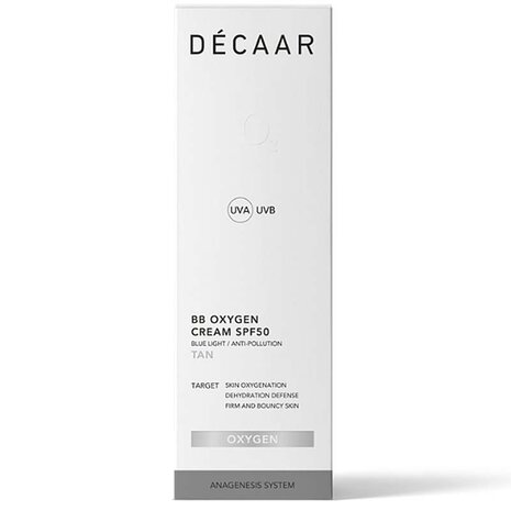 Decaar - BB Oxygen Cream SPF50 Tan verpakking