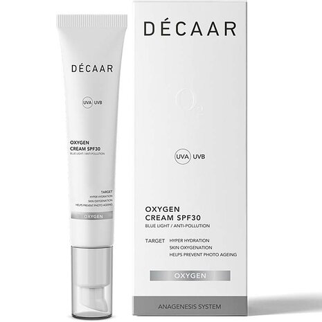 Decaar Oxygen Cream SPF30 50ml verpakking met tube